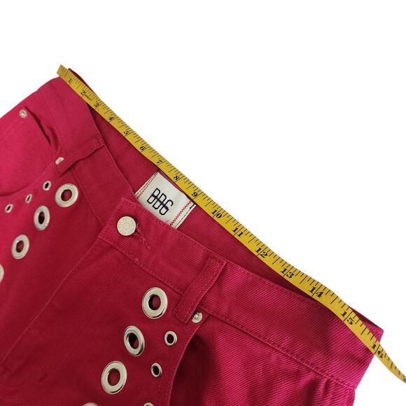 BDG Urban Outfitters Womens Maxo Grommet Cargo Jeans Size 28 Pink Denim Utility - Picture 13 of 16